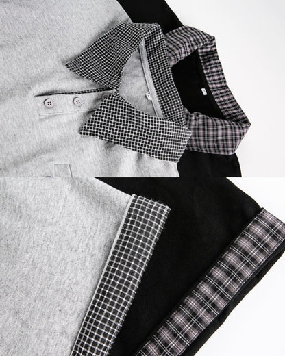 Double Contrast Collar Polo Shirt