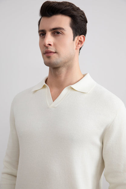 Off-White Open Polo with long sleeves